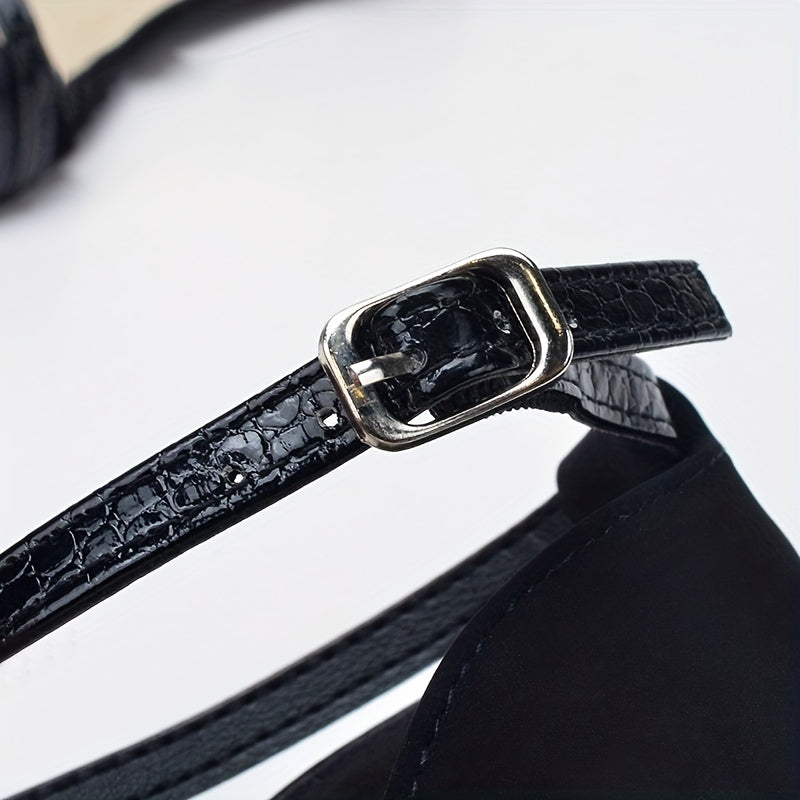 Women's Flat Sandals Lightweight Pointed Toe Buckle Strap Shoes