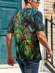 Men's Elephant Graphic T shirt Active Stretch Breathable 3D Print Tee