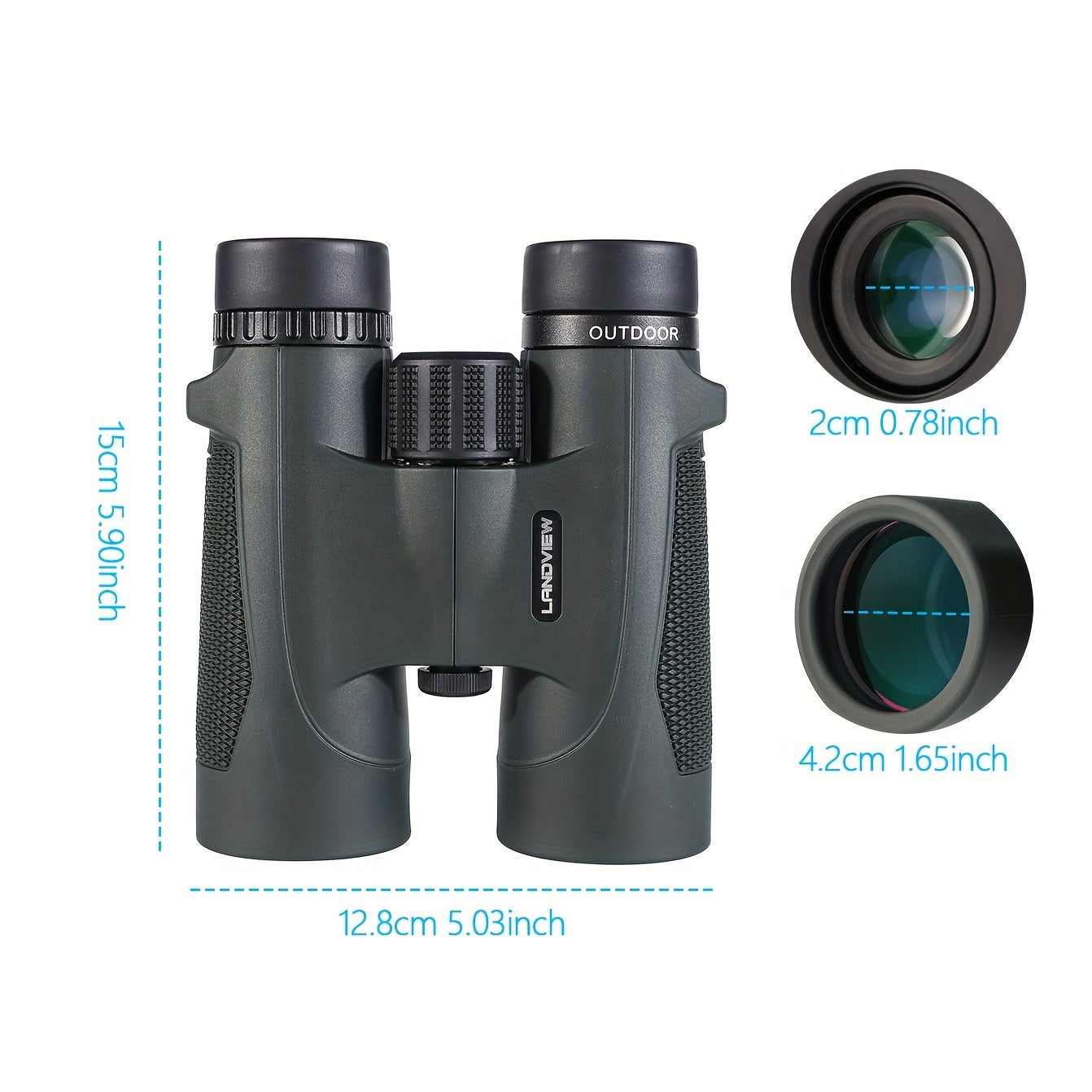 TK12x42 Waterproof & Fogproof Binoculars for Adults