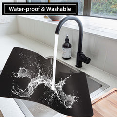 4pcs Solid Placemats Coasters Non Slip Waterproof