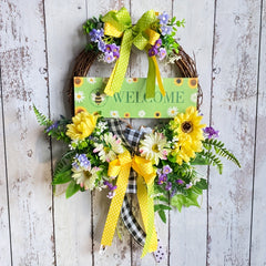 Spring Wooden Garland Decoration for Front Door - Holiday Party Supplies