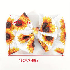 Floral Print Headband Hair Accessories For Babies