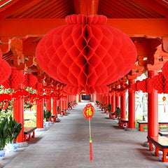 10pcs Spring Paper Lantern Ornaments Chinese Party Decor Supplies