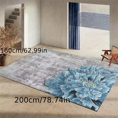 Non Shedding Floral Floor Mat for Modern Home Decor 62.99x78.74 Inches