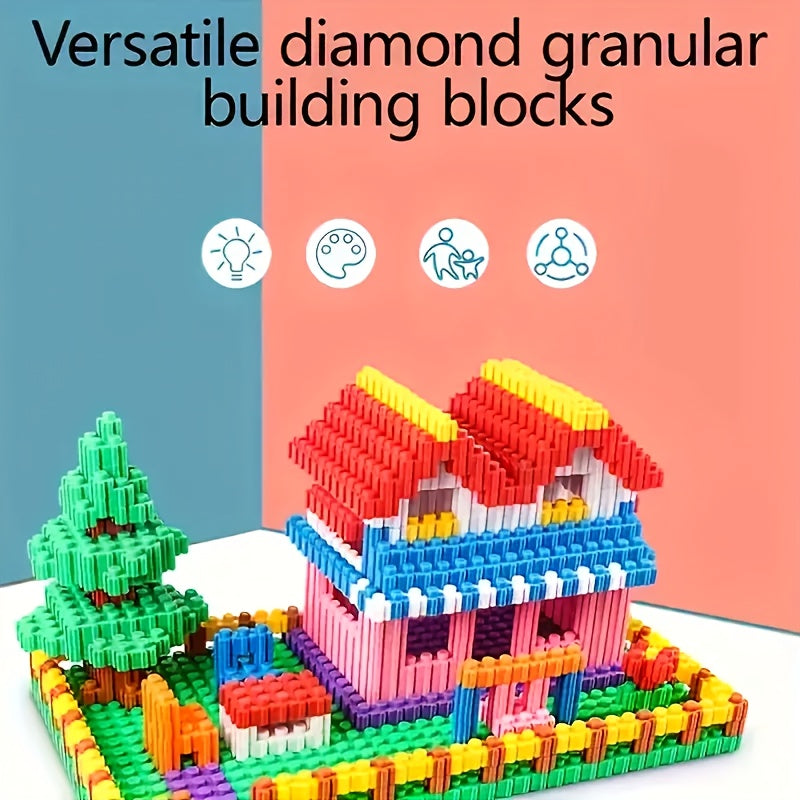 1050pcs Building Blocks DIY Creative Play Imagination Puzzle ABS