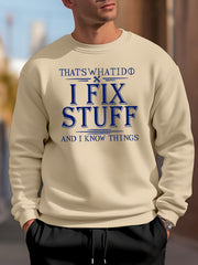 Men's Casual Print Sweatshirt Spring Fall
