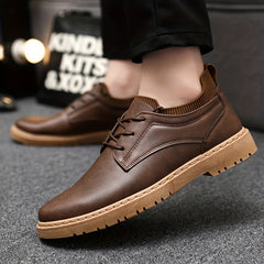 Men's Lace-up Derby Shoes for Business Formal Wedding Events