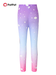 Kid Girl Unicorn Print Leggings