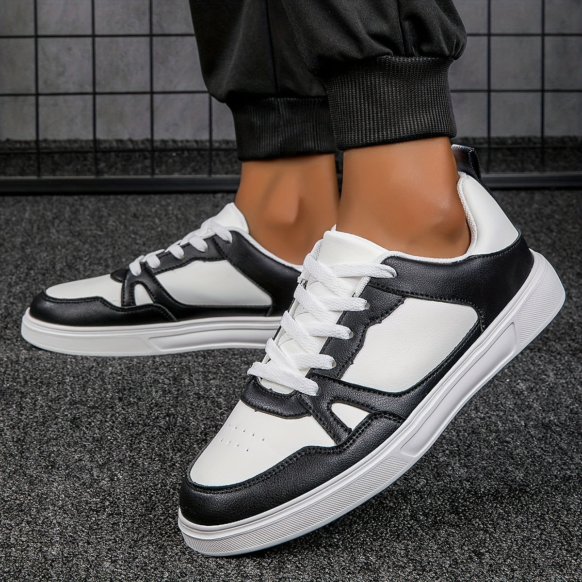 Solid Flat Sports Sneakers Slip-resistant Outdoor Skateboarding Shoes