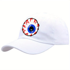 Embroidered Hip Hop Baseball Cap Eyeball Design