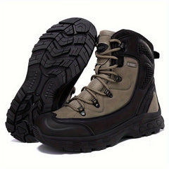 Men's High Top Hiking Boots Non Slip Durable Shoes for Outdoor Activities