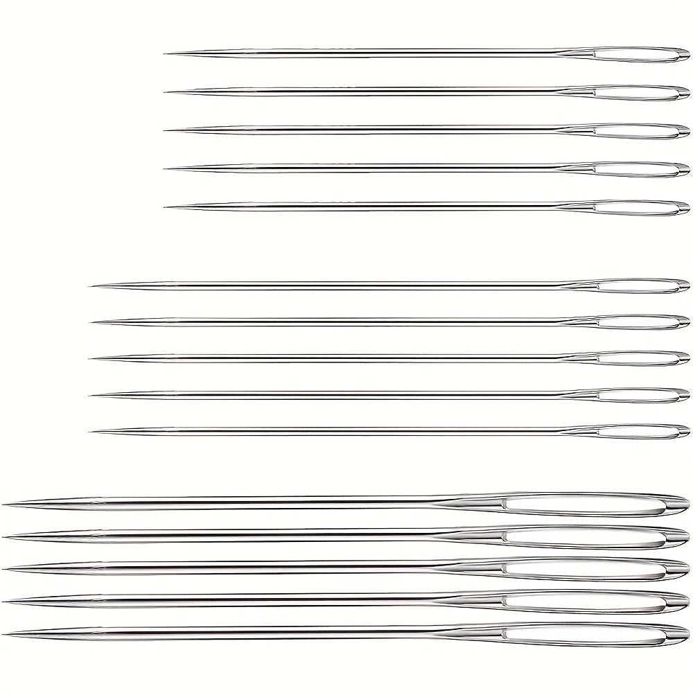 15pcs Big Hole Sewing Needles Household Clothes Quilt Embroider
