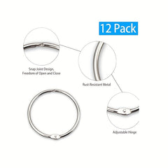 12pcs Shower Curtain Rings Effortless Gliding Curtain Hooks