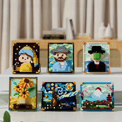 Famous Paintings Mini Building Blocks Home Desktop Decoration Christmas Gift