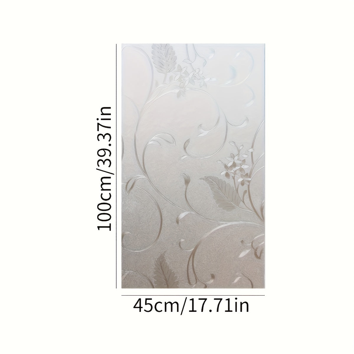 Vine Glass Window Film Privacy Flowers Static Glass Door Window Film