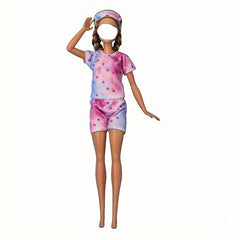 6 Pcs DIY Pajamas for Bdj Dolls, Birthday & Christmas Gift for Girls