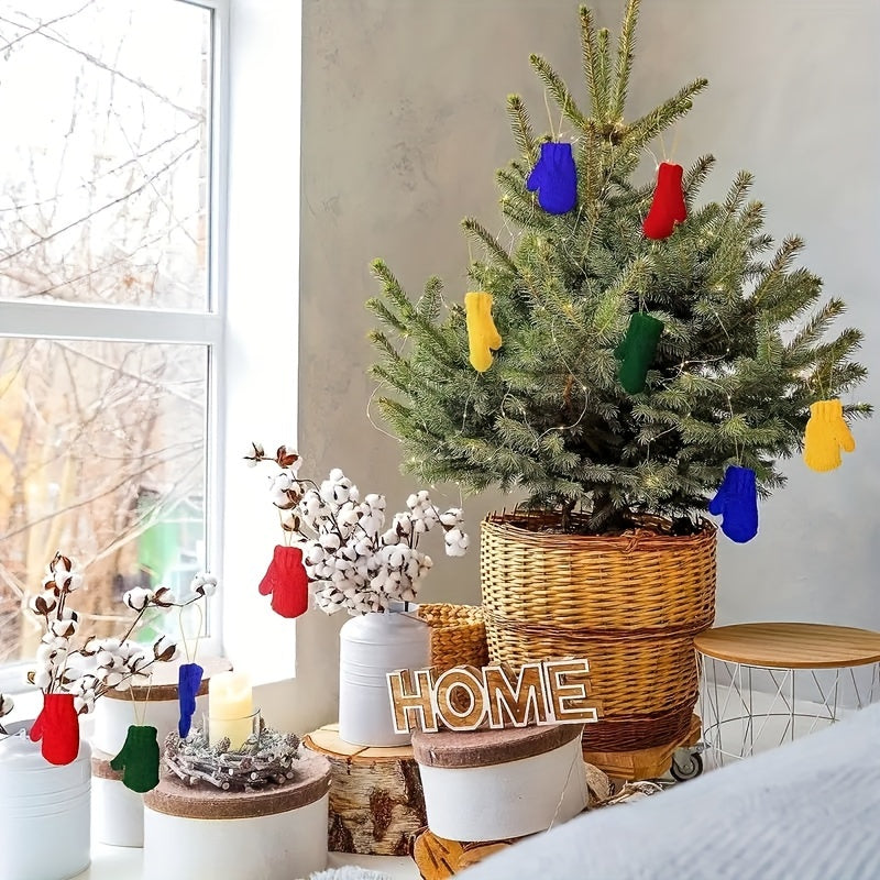 Christmas Tree Ornaments Gloves Hanging Decor
