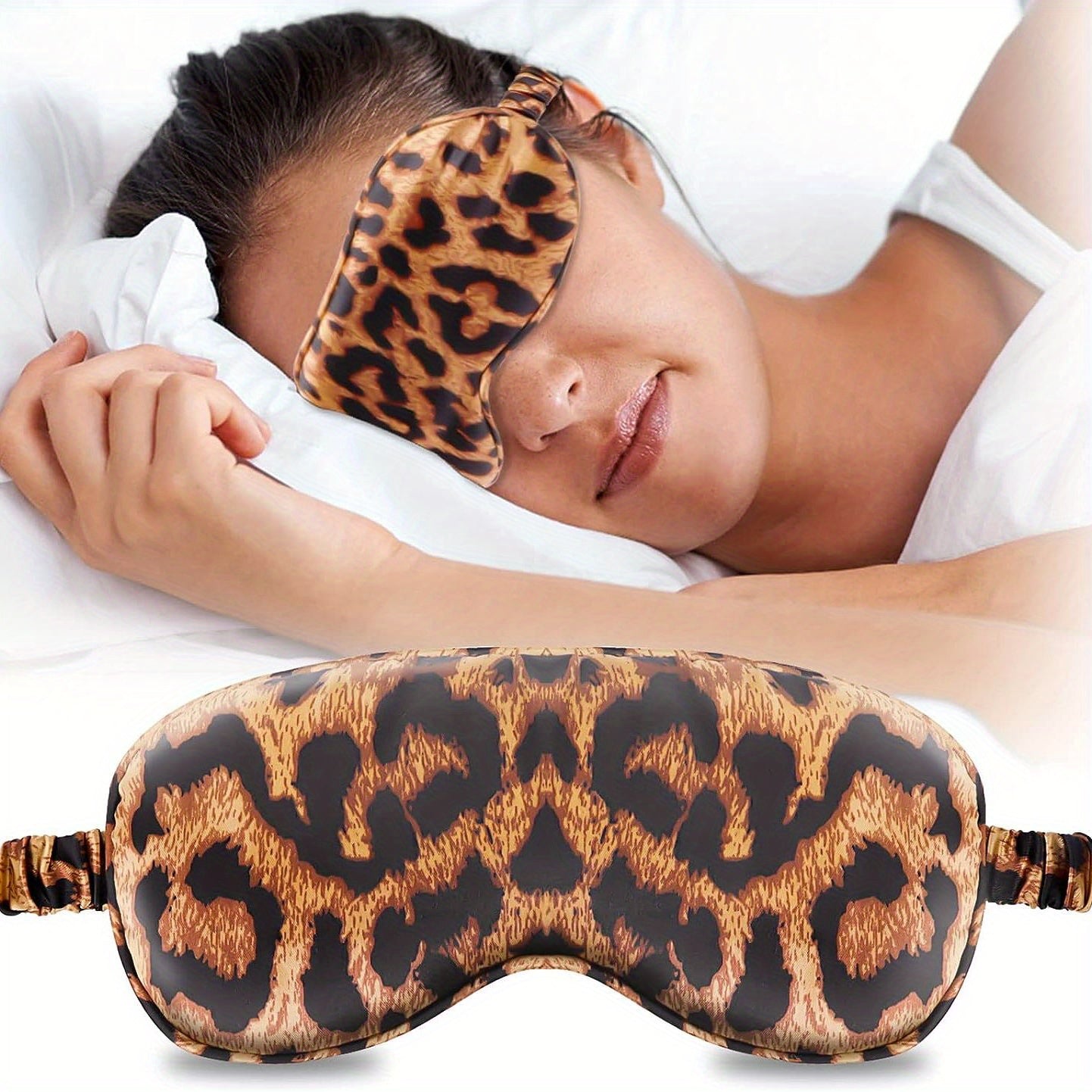 Blackout Soft Sleep Eye Mask Adjustable Breathable Blindfold For Travel