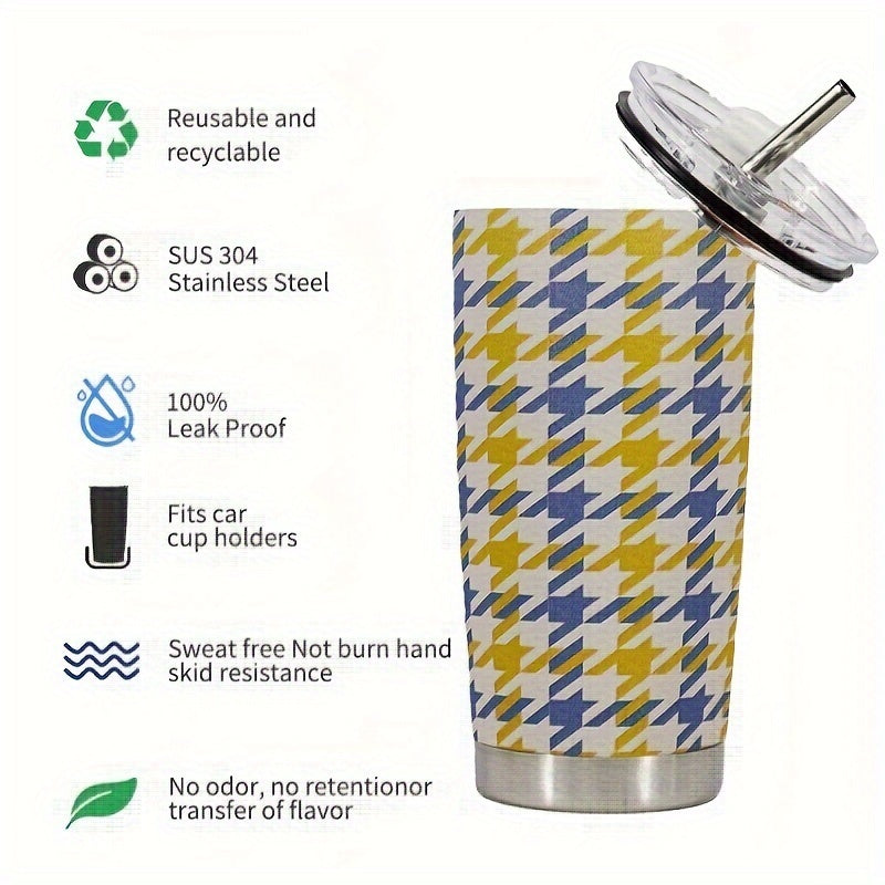 20oz Stainless Steel Printed Insulated Cup for Outdoor Sports