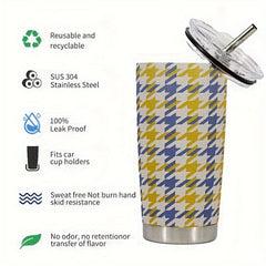 20oz Stainless Steel Printed Insulated Cup for Outdoor Sports