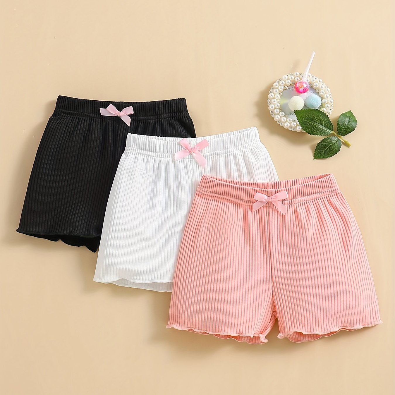 Bow Detailed Quick Dry Leggings for Girls