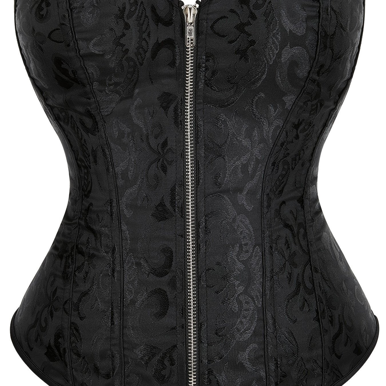 Strapless Corset Bustier Tummy Control Jacquard Body Shaper