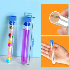 20pcs Clear Plastic Tubes with Lids 16 100mm for Jewelry Seed Beads