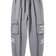 Men's Casual Slim Fit Retro Loose Jogger Cargo Pants