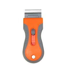 Flat Razor Blade Scraper Paint Stripping Tool Window Scraper - Yellow/Orange