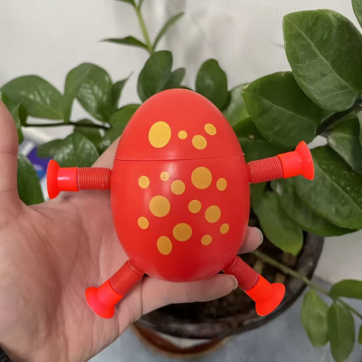 Stretch Egg Rabbit Toy with Suction Cups