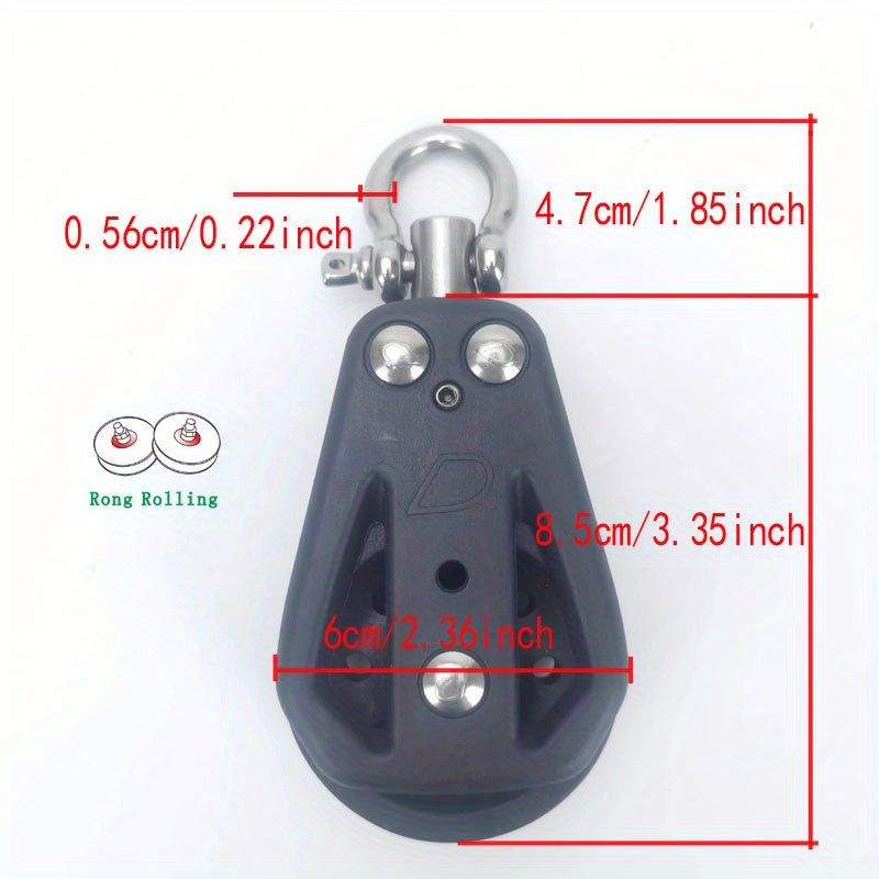 1pc Sailing Pulley Crane Fixed Pulley Lifting Wheel Fiberglass Roller