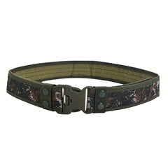 Camouflage Nylon Tactical Belt with Plastic Buckle