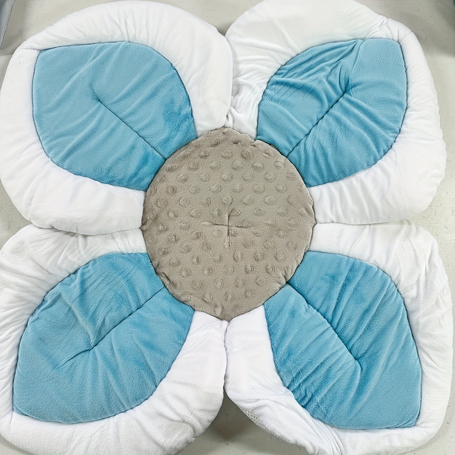 Cartoon Flower Bath Mat for Babies Bathing Pouch Seat Cushion
