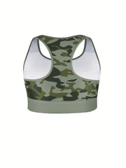 Women's Camo Racer Back Sports Bra