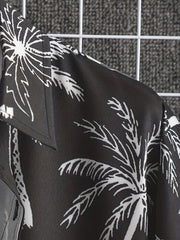 Coconut Tree Print Men's Hawaiian Shirt