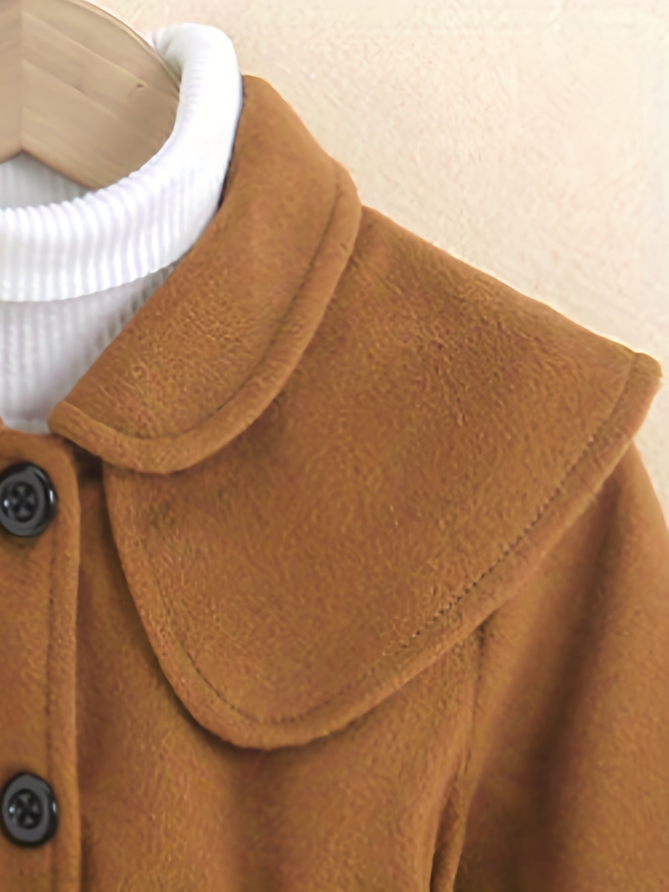 Girls Button Down Overcoat for Spring Fall Winter
