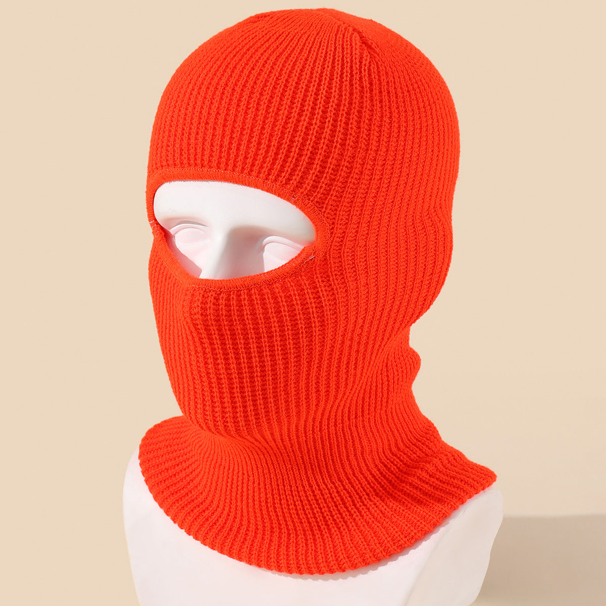 Knitted Full Face Cover Winter Hat For Outdoors