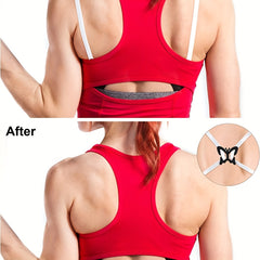 4pcs Butterfly Bra Strap Clips Non-slip Buckle Women's Lingerie Accessory