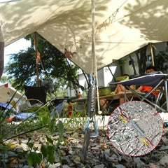 Stainless Steel Tent Spring Wind Rope Buckle Awning Fixed Buckle