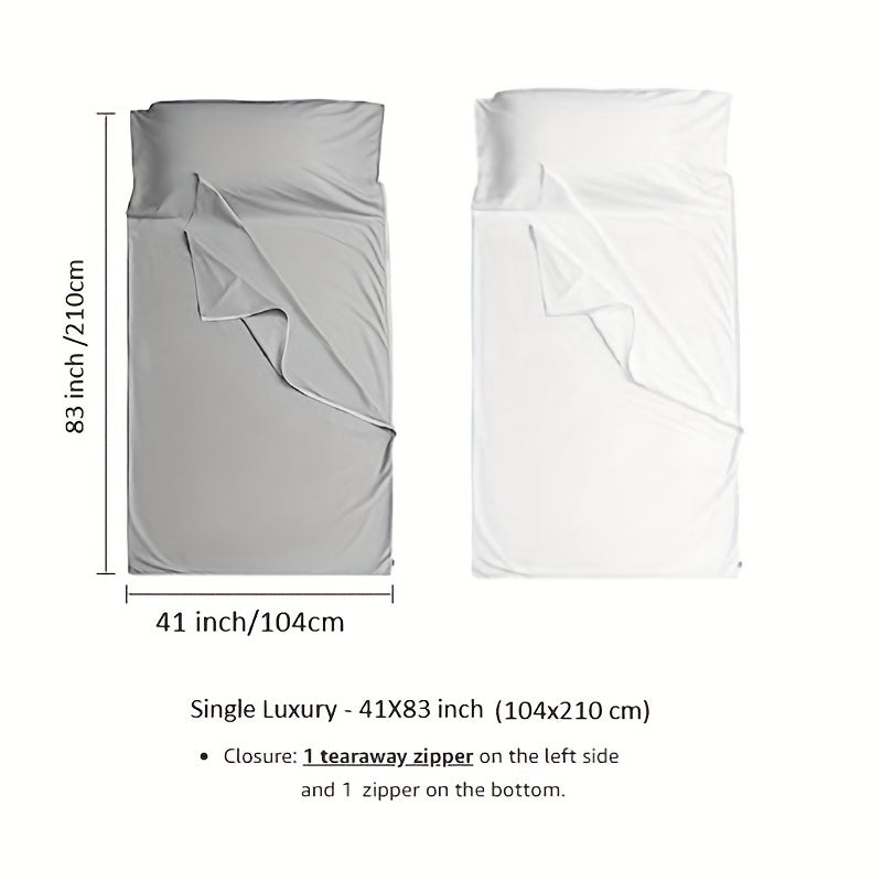 1pc Ultralight Sleeping Bag Liner for Adults - Camping, Travel, Hostels