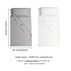 1pc Ultralight Sleeping Bag Liner for Adults - Camping, Travel, Hostels