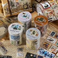 Vintage Stamp Washi Tape Post Office Style DIY Scrapbooking Sticker