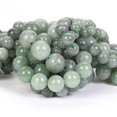 Burmese Jade Loose Beads 6mm - 12mm for Jewelry Making