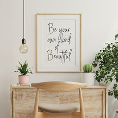 6pcs Artistic Handwriting Font Canvas Wall Art Inspirational Sentence Poster