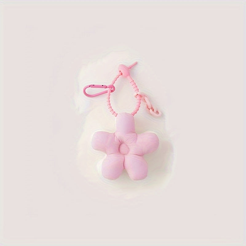 Sweet Cartoon Sun Flower Keychain DIY Bag Pendant Accessory