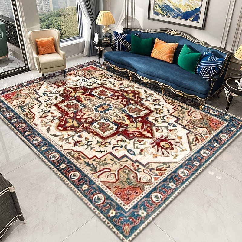 Boho Colorful Area Rug Soft Non Slip Living Room Sofa Carpet