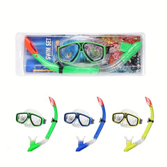 Swimming Goggles & Snorkel Set Dive Glasses with Breathing Tube Snorkeling Gear