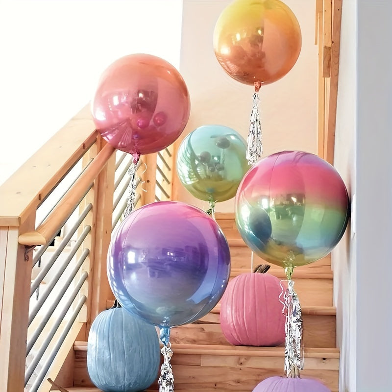 5pcs Gradient Foil Balloons Wedding Birthday Christmas Decor