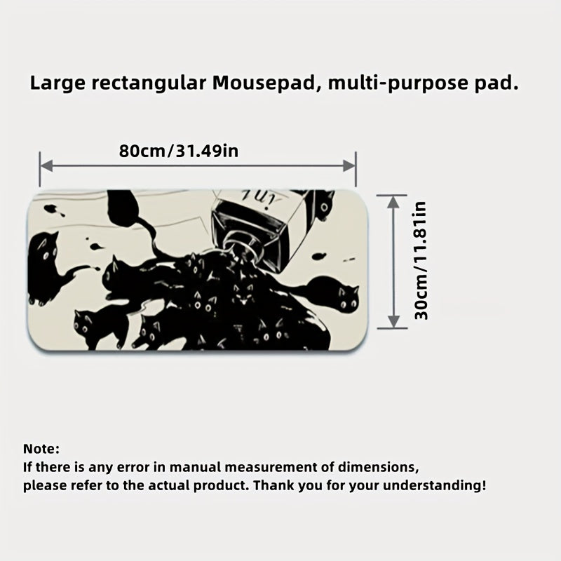 1pc Cat Desktop Lock Edge Thickened Keyboard Pad