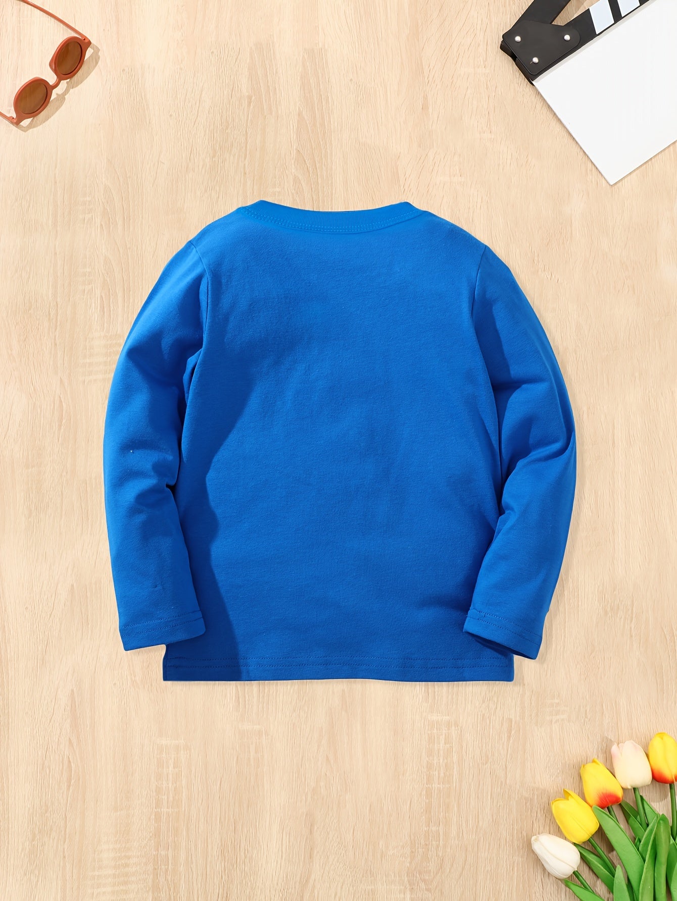 London Travel Boy's Tshirt Long Sleeve Crew Neck Cotton